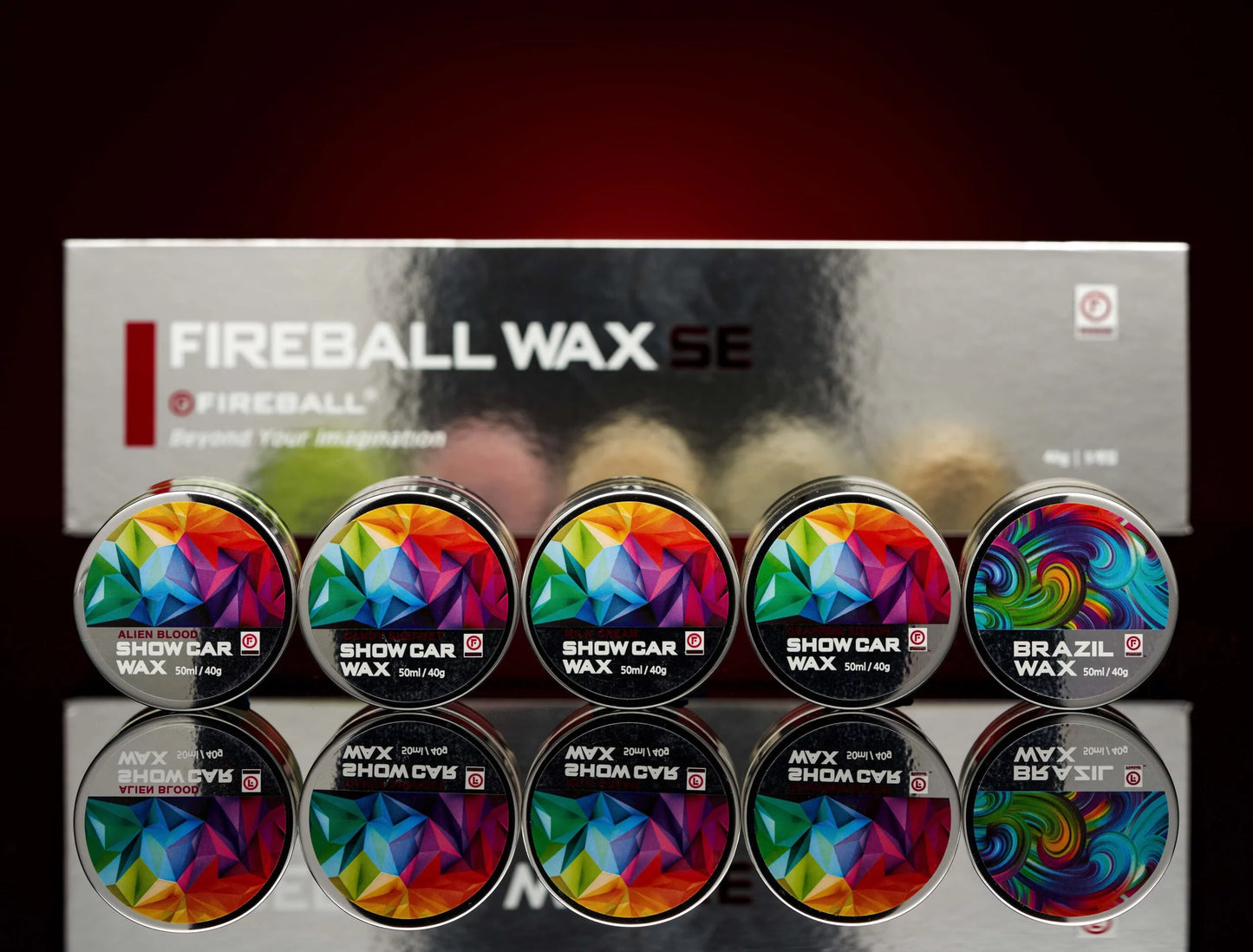 Fireball Show Car Wax SE - 5 x 50ml Boxed Kit