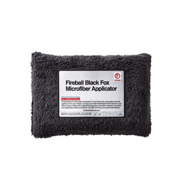 Fireball Black Fox Microfibre Applicator Pad - 6"x4"x2"